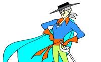 Coloring Zorro!