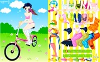 Cycling Girl Dress Up
