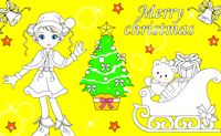 Mewarnai Gadis Natal